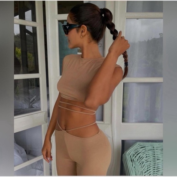 Indah Hale top and Jessie pants in palomino